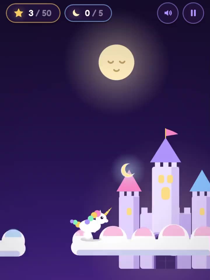 Unicorn Dream Run, il gioco gratuito del Castello della Buonanotte